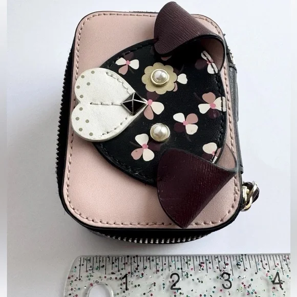 KATE SPADE Floral Cherrywood Puppy Dog Travel Jewelry Box - Picture 14 of 16